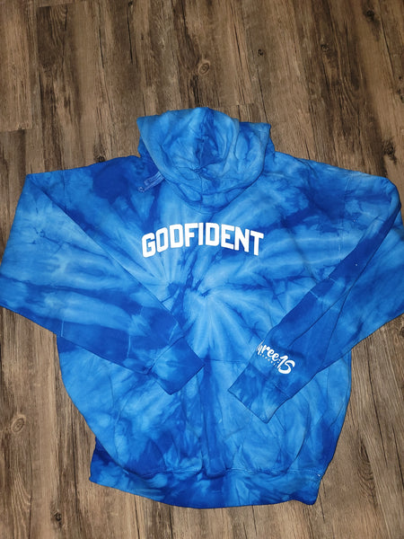Signature GODFIDENT hoodie in Azul