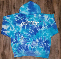 Signature GODFIDENT hoodie in Ocean